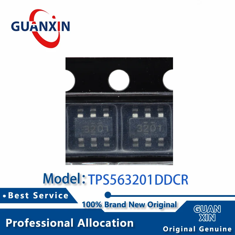 100% nuevo electrónica 20 piezas/50 piezas TPS563201DDCR TPS563201DDCT TSOT23-6 marcado 3201 TPS563201
