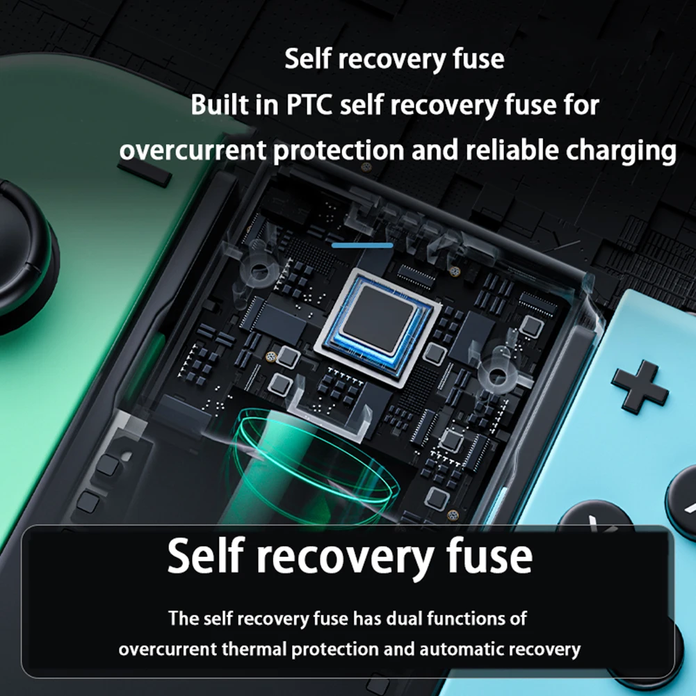 ل Joypad شحن قبضة TPYE-C مستطيل على شكل جهاز شحن مع مؤشر شحن محطة شاحن متوافق التبديل Joy-Con