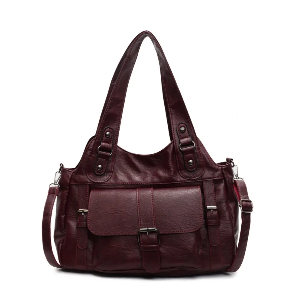 

New Soft Leather Women's Handbags Portable Large Capacity Shoulder Bags Storage Bag Tote Bag