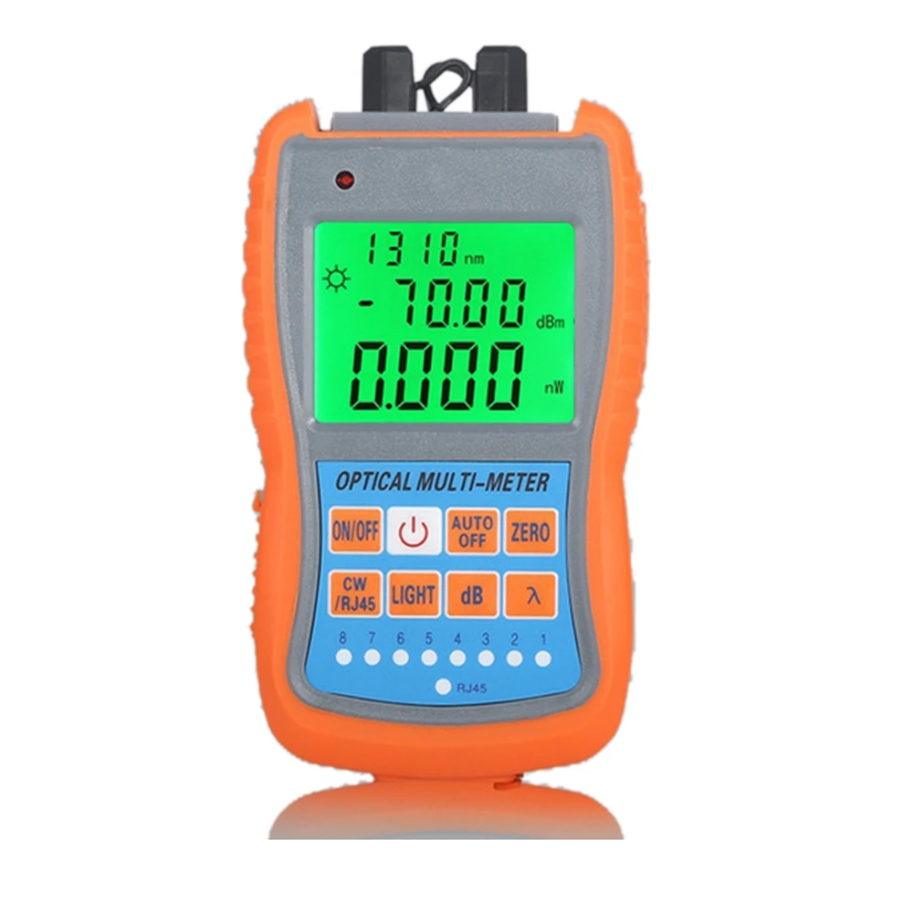 เครื่องวัดพลังงาน4In1 AUA-G70B ขนาดเล็กเครื่องตรวจจับความผิดพลาดด้วยภาพสายเคเบิลเครือข่ายทดสอบเครื่องทดสอบใยแก้วนำแสง10กม. VfL