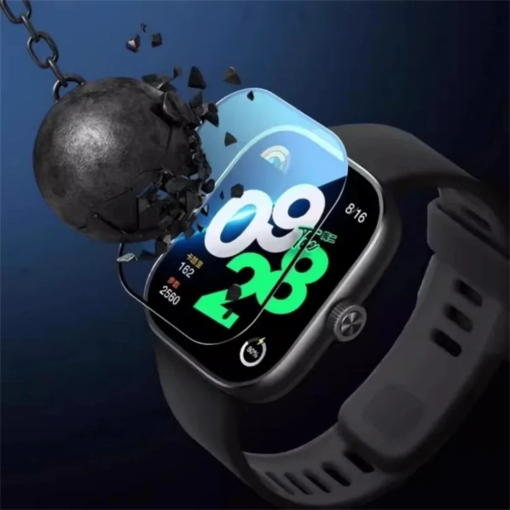 กระจกนิรภัยสำหรับ redmi Watch 4ป้องกันรอยขีดข่วนป้องกันหน้าจอสำหรับ redmi Watch 4วินาทีฟิล์มป้องกันการติดตั้ง