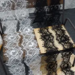 Width 8cm  floral eyelashes lace shoulder strap waistband lace trim material, DIY neckline accessories