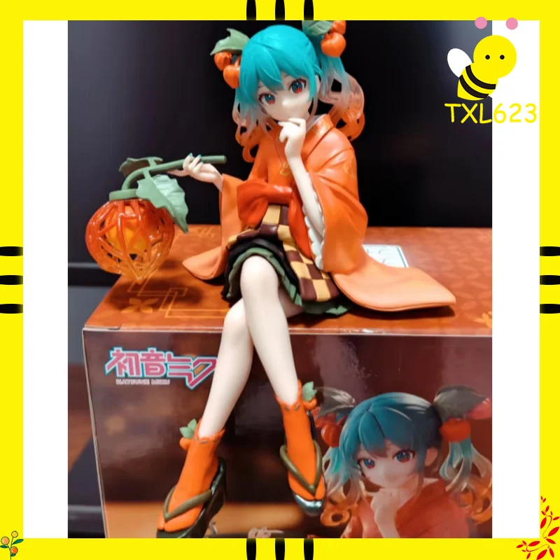 フリュー新オリジナル漫画フィギュア初音ミクヌードルストッパー-花の妖精冬桜pvcモデルコレクション人形おもちゃギフト