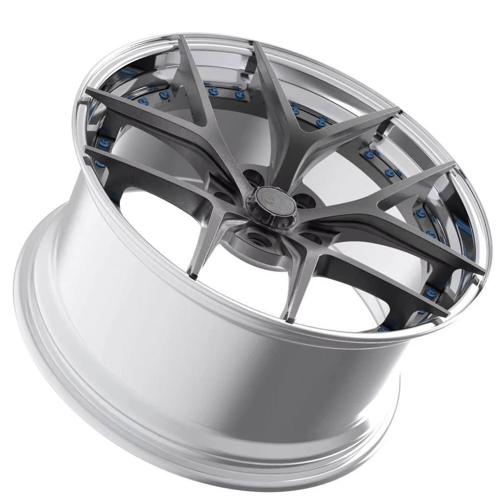 

Good Price 18 19 20 21 22 23 24 26 Inch Rims 22 Inch Aluminum Two Pieces Forged Wheels for 5x112 Rims Made in China