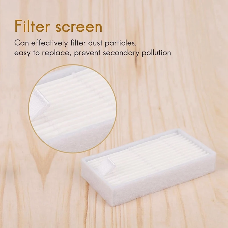 Filtro de repuesto y cepillo, piezas de repuesto, accesorios para Robot aspirador Ilife V5S V3 V5 V3S, altamente eficiente