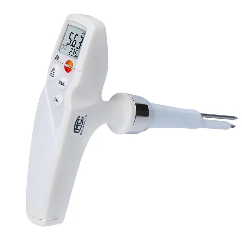 Detu testo205 pH meter penetration type food pH meter semi-solid meat digital thermometer test pen