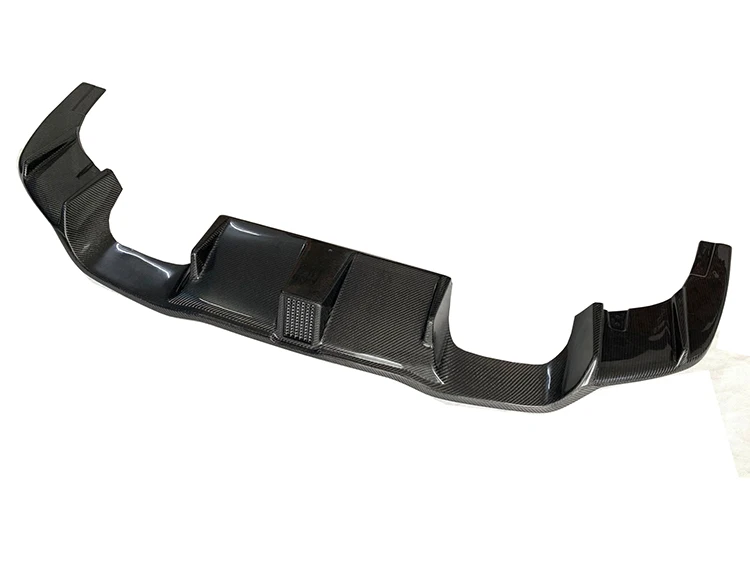 Carbon Fiber Rear Bumper Diffuser Lip Spoiler with LED for BMW F87 M2 Competition