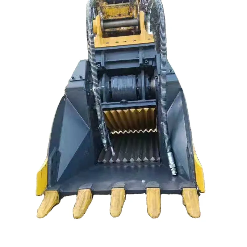 Heavy Duty Construction Machinery Parts Crusher Bucket Rock Concrete Excavator Attachment Crushing Bucket With Competitive Price