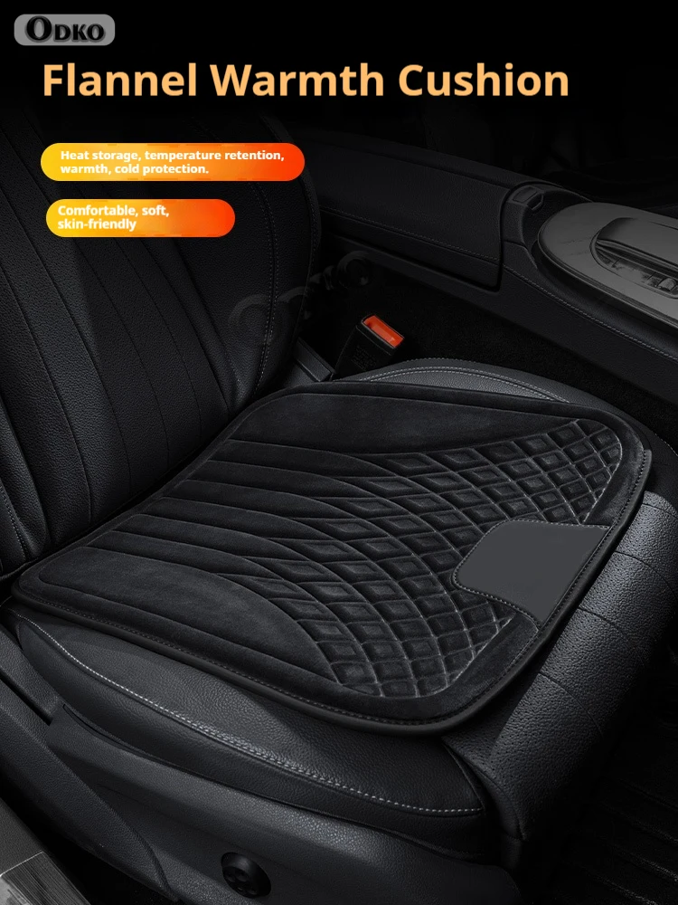 For HONDA CRV Accord Civic Fit Odyssey Elysion City Step Wagon Flannel Car Seat Cushion, Non-Slip All-Season Auto Cushion Pad