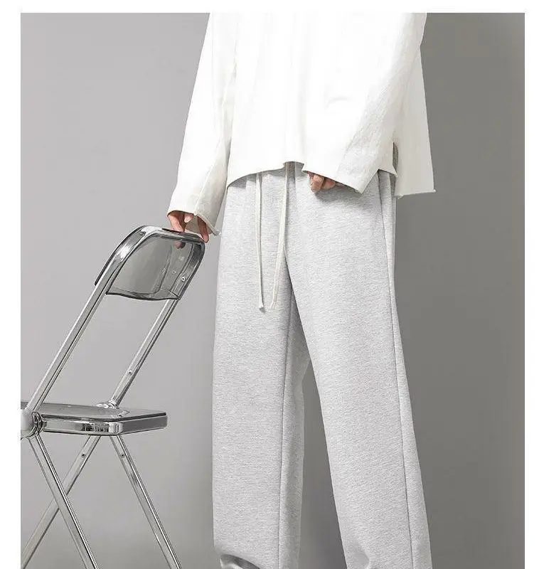 

Осенние спортивные брюки, трендовые американские широкие брюки, универсальные свободные повседневные брюки, мужские осенние и зимние прямые спортивные штаны