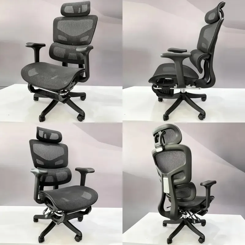 Ergonomic Orthopedic Computer Chair Rotating Breathable Mesh Office Chair with Leg Rest Comfortable