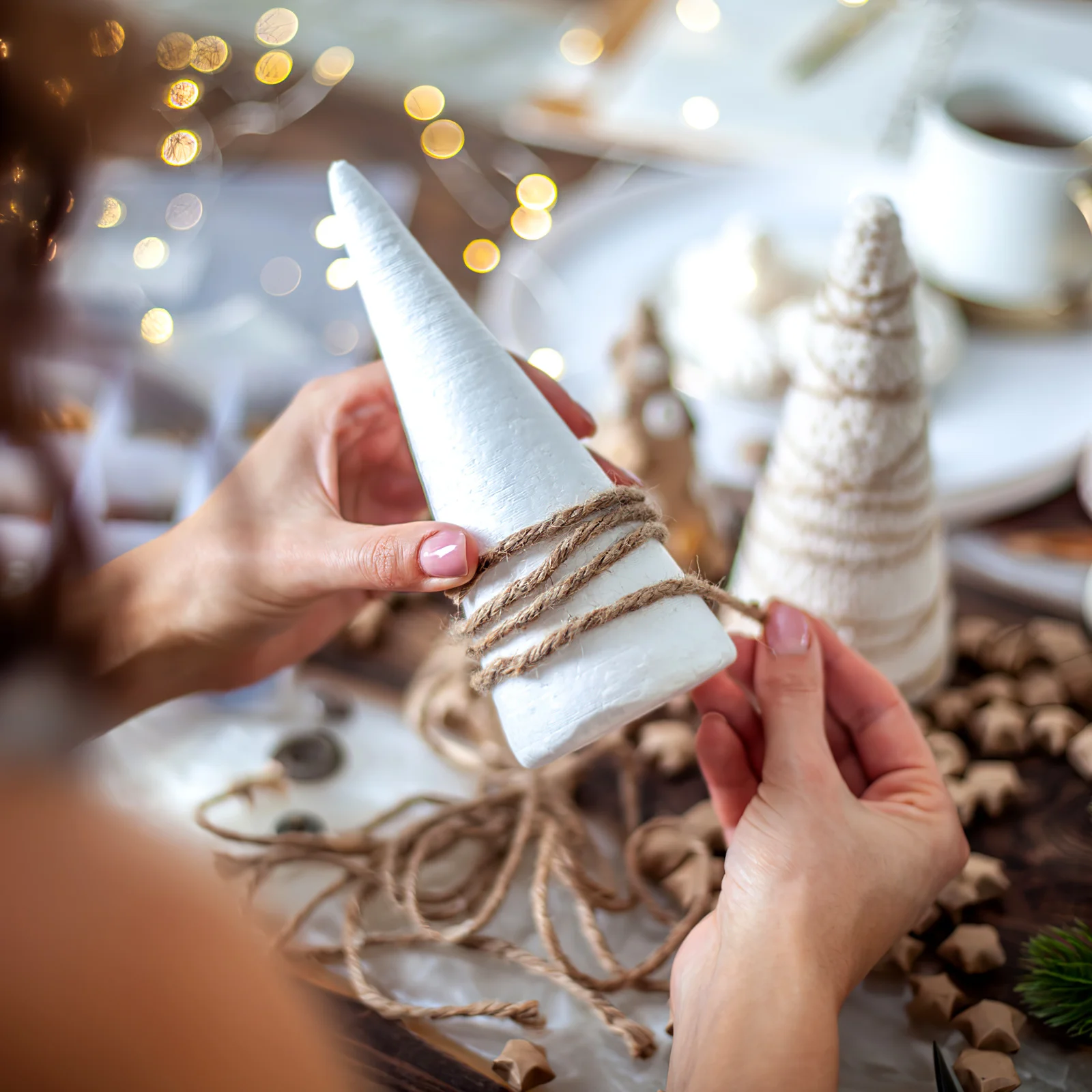 

15pcs Foam Cones White Diy Craft Material For Painting Drawing School Projects Christmas Decorations Kindergarten Art Plaything