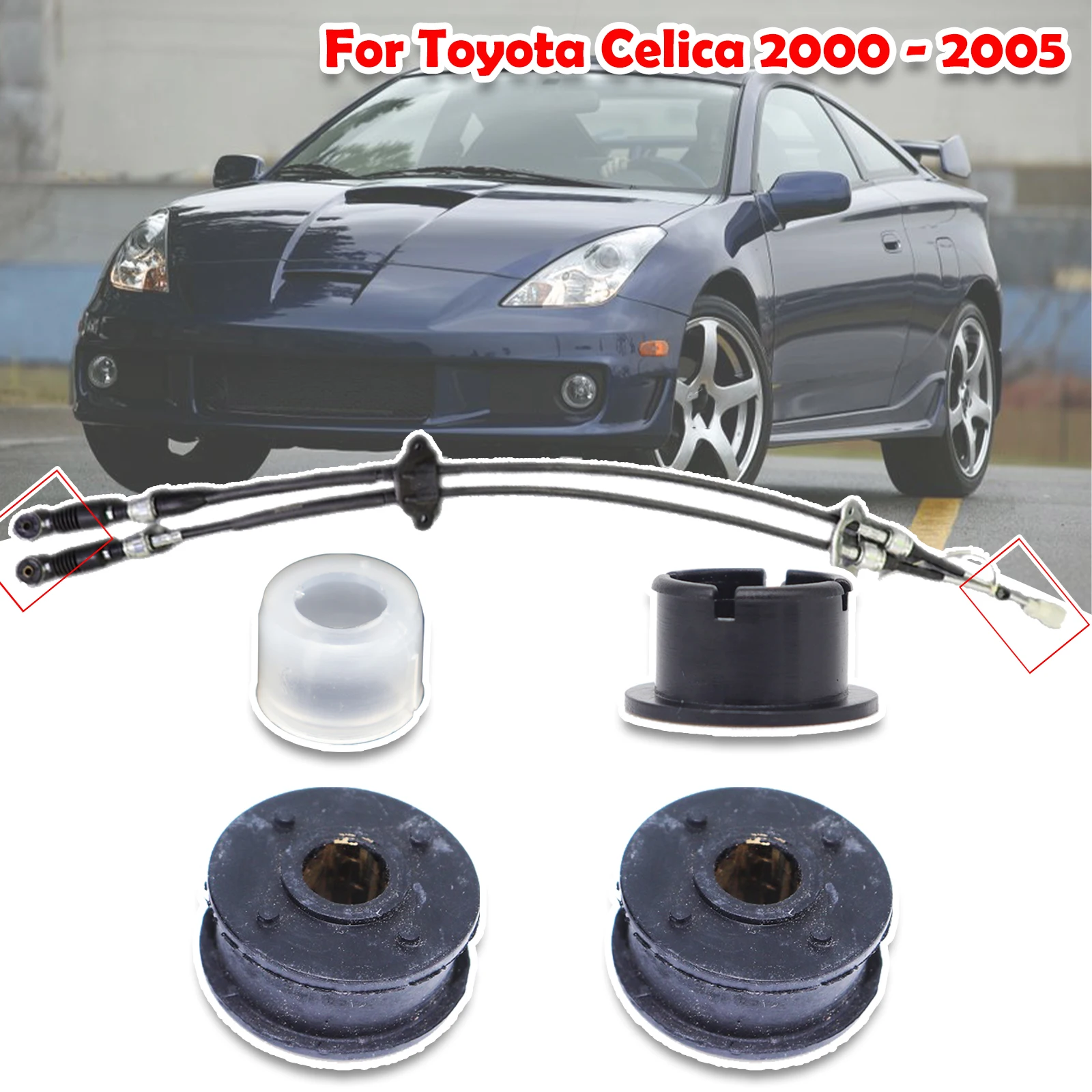 For Toyota Celica Manual Gearbox Shift Cable Linkage Bushing Shifter Lever Selector Rod Connect Bushing  2000 2001 2002 - 2005