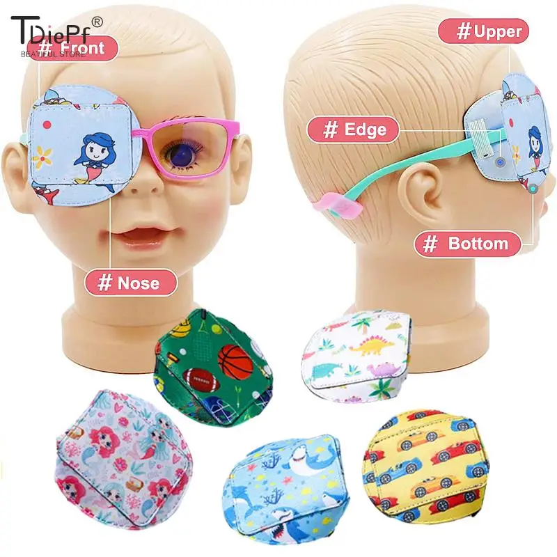 

1pc Eye Patch Cute Kid Strabismus Treatment Vision Care Children Health Care Kid Child Occlusion Medical Lazy Eye Patch Eyeshade