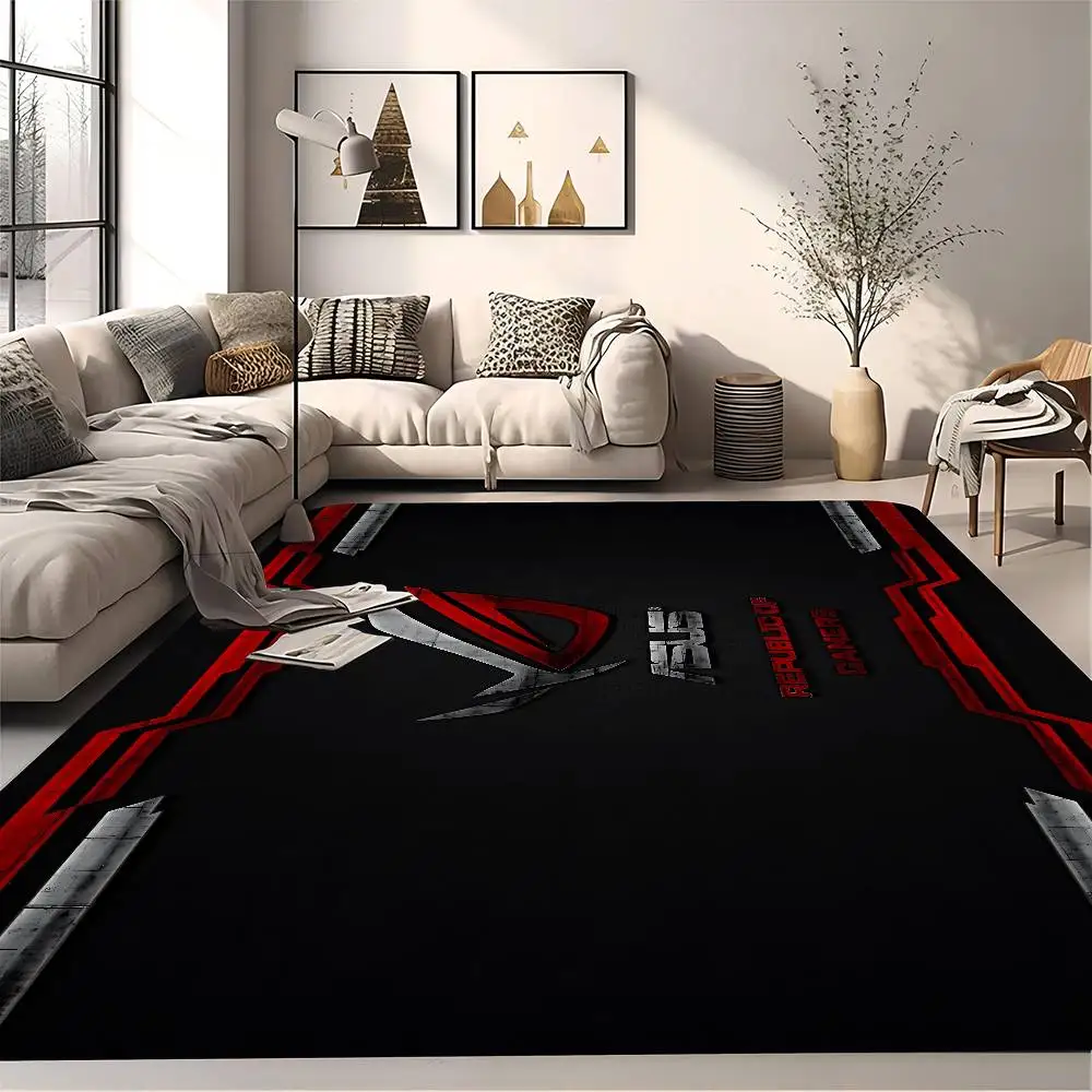 Tapete de Corredor Antiderrapante ASUS ROG Fashion para Lavanderia, Decoração de Lavanderia, Varanda, Sala de Estar Infantil e Tapetes de Área para Lado da Cama