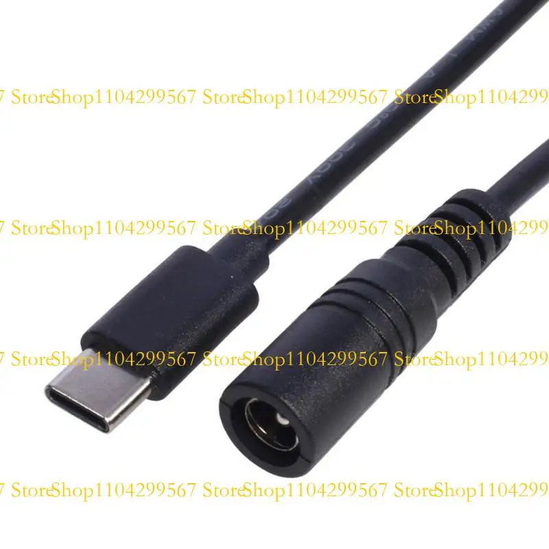 

CS1W 5.5x2.1mm Female to Type C Male Power Cable for Router LED Light Fan