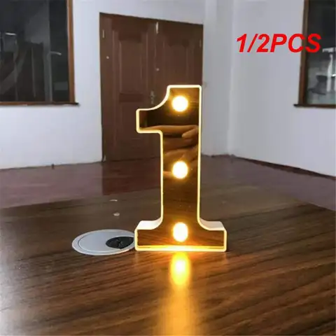 1/2 pçs 16cm luminoso ouro led carta número lâmpada 26 alfabeto inglês bateria luz para casamento romântico crianças festa de aniversário