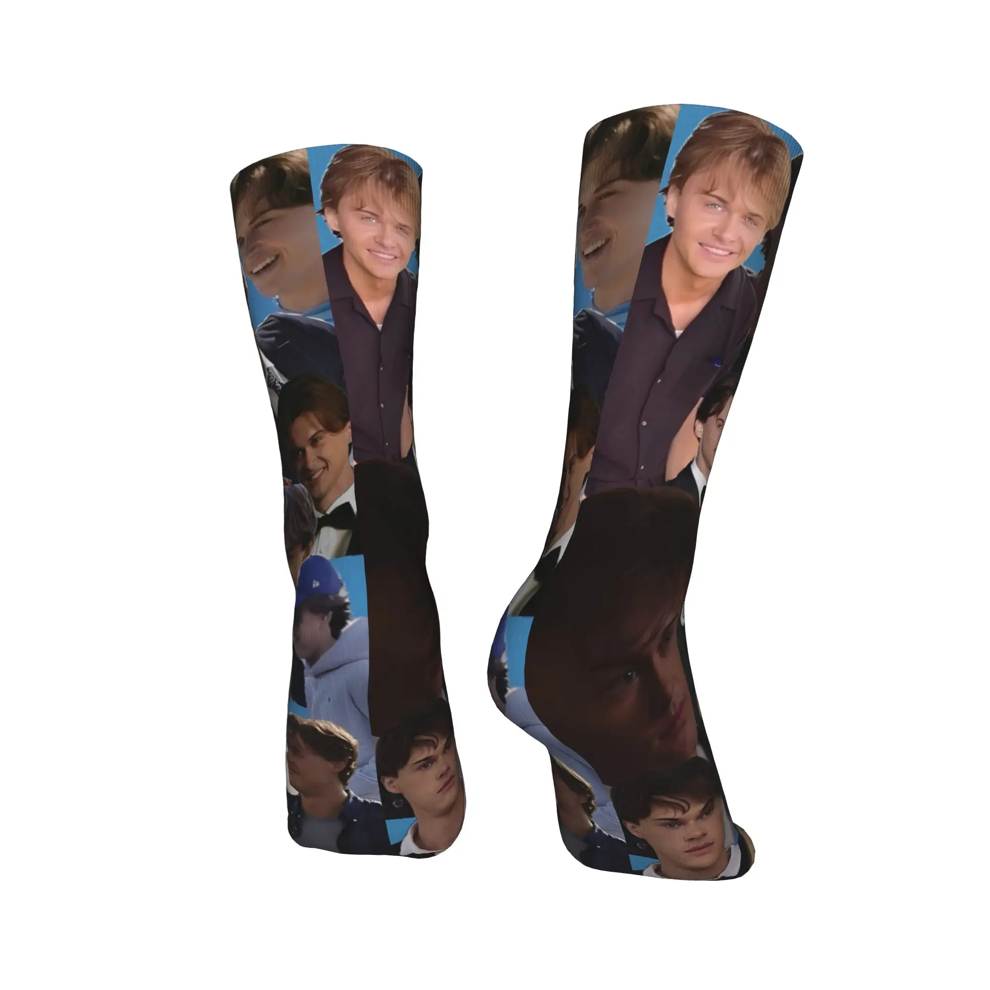 جوارب Cousins Beach Team Conrad The Summer التي تحولت إلى جوارب جميلة للرجال متوسطة النعومة في الهواء الطلق، جوارب رياضية عصرية للربيع مطبوعة