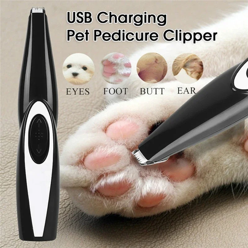Elektrischer Tierhaarschneider Pflegeset für Hunde Wiederaufladbarer Trimmer Haarschneidemaschine für Katzen Leiser Nagelschleifer Set – Detail 10