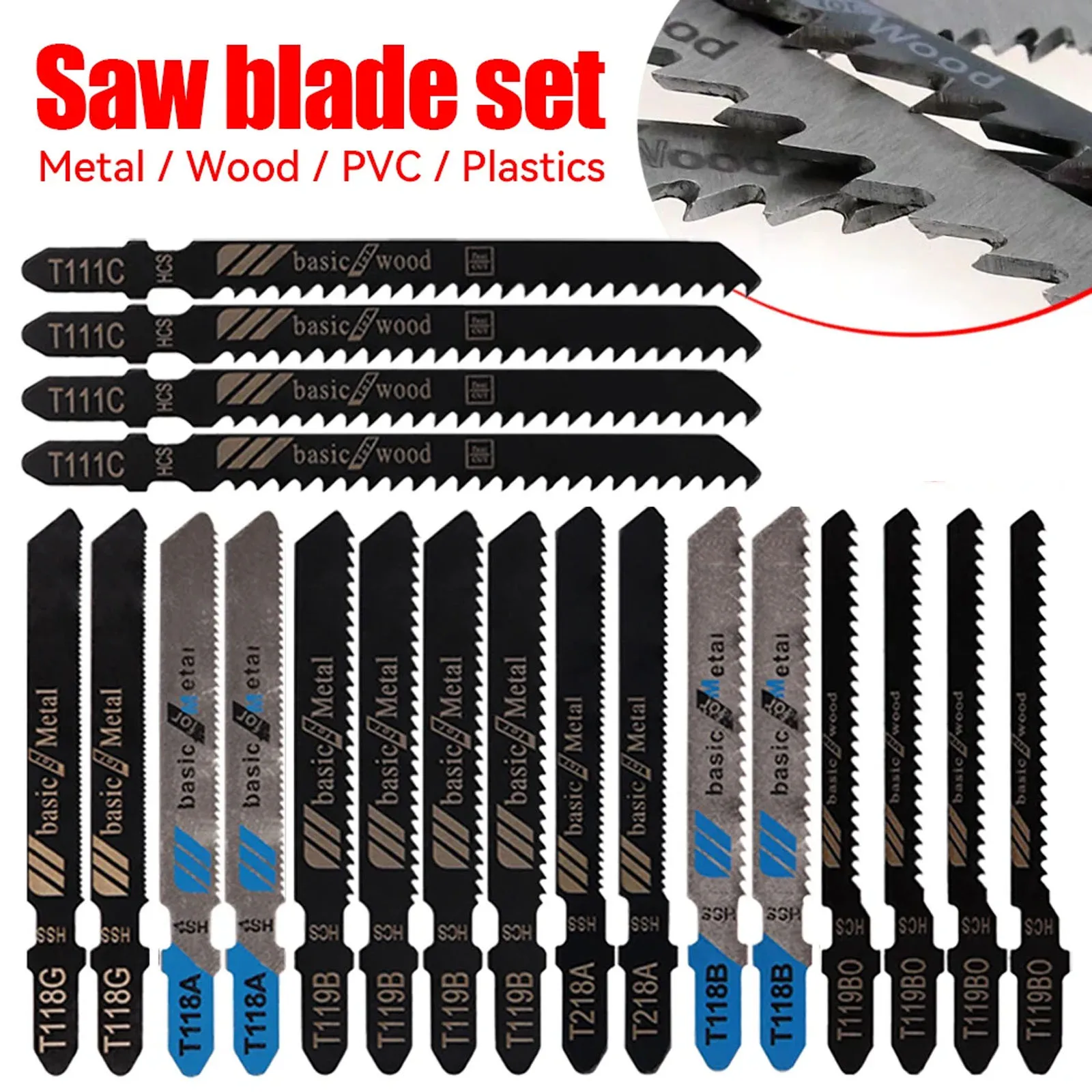 20/40Pcs Jigsaw Bla…