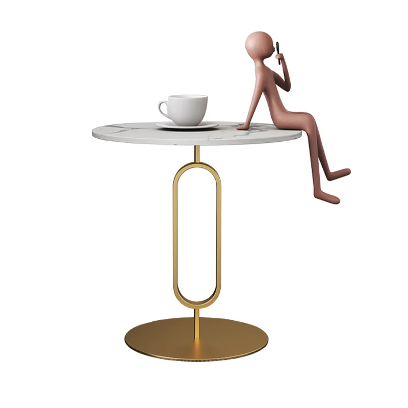 

！@Modern Style Metal Side Table Living Room Furniture End Table Modern Bed Side Table