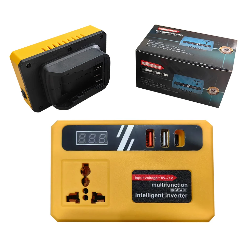 DC Voltage Converter Intelligent Inverter Power Conversion For Devices 120W Power Output 2 USB Ports Overload Protection For A3