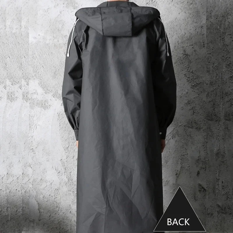 Extended and Thickened Fishing Poncho Waterproof Men\'s Raincoat Windproof Hood Raincoats for Rain Umbrella Biker Resistant Coat