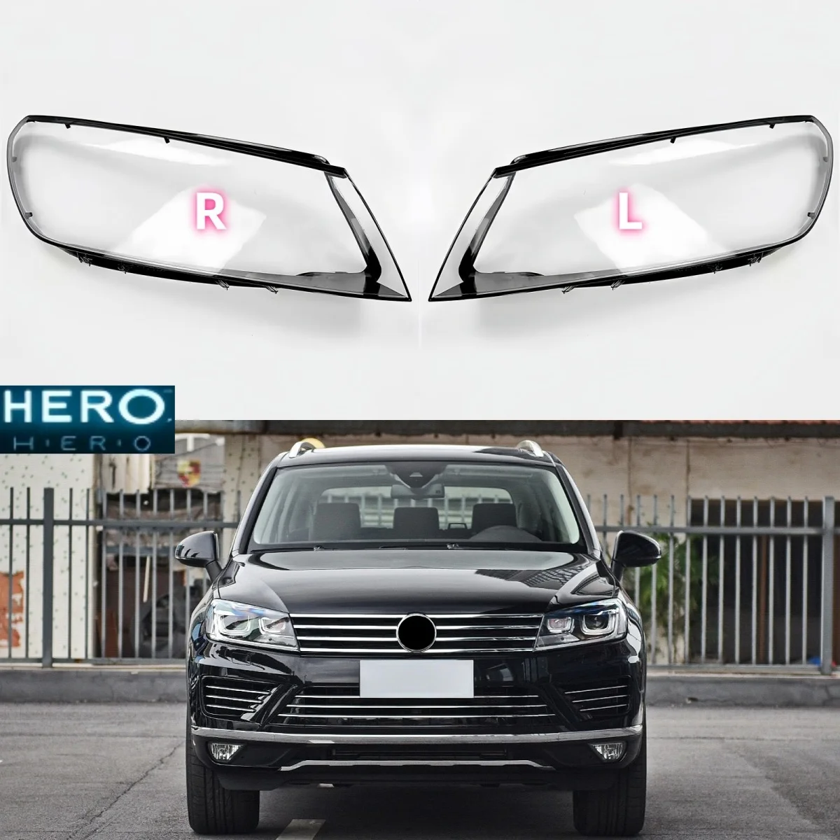 

Для Volkswagen VW Touareg 2016 2017 2018, крышка передней фары, прозрачный абажур, линза, корпус фары