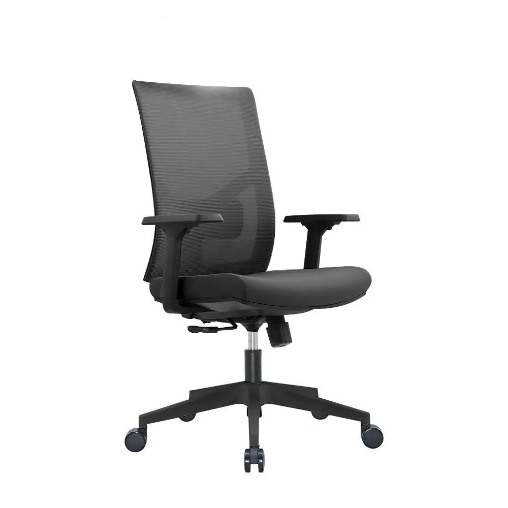 

Multi Function Mesh Office Chair with Lumbar Support, Adjustable Armrest, Orange Without Headrest, Black
