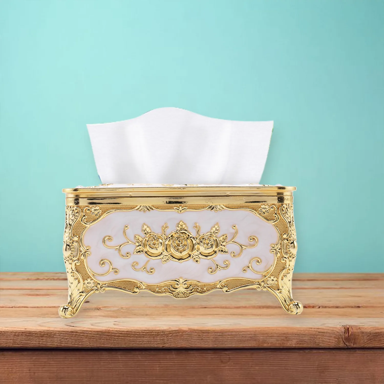 Y51A-صندوق مناديل أكريليك رف ورقي عالمي ملحقات طاولة المكتب مكتب المنزل KTV حامل علبة السيارة في الفندق #4