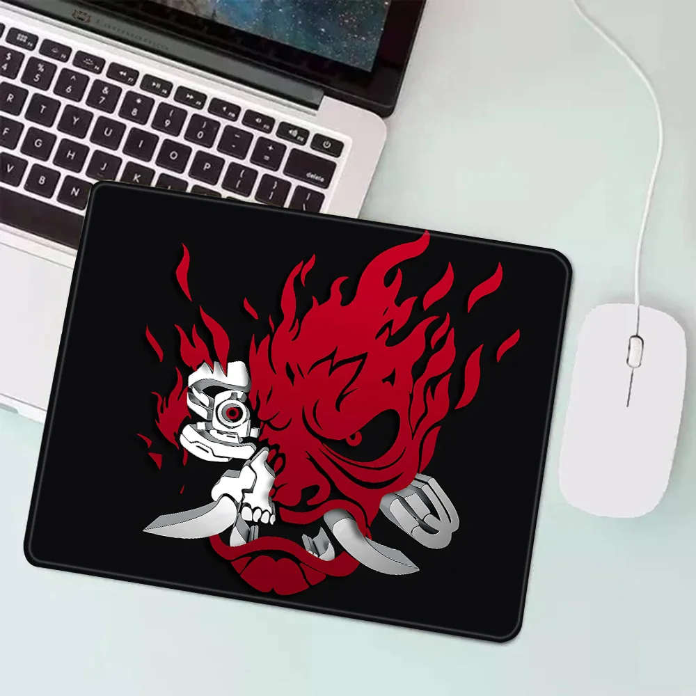 Oni-Gaming Mouse Pad, XS Pequeno Mousepad para PC Gamer, Decoração Desktop, Tapete do rato do escritório, Tapete Deskmat