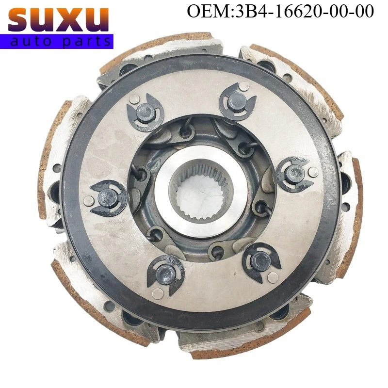 

Узел мокрого сцепления 3B4166200000 для Yamaha Grizzly 700 Rhino 700 Viking 700 ATV 2007-2015, несущая пластина сцепления 3B4-16620-00-00