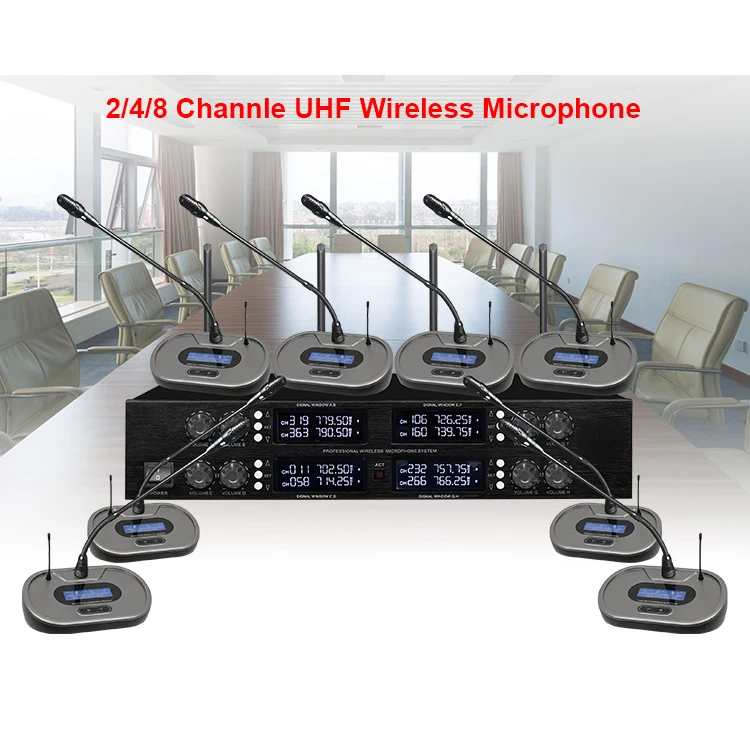 professional cordless portable karaoke conference system uhf studio wireless microphone wireless