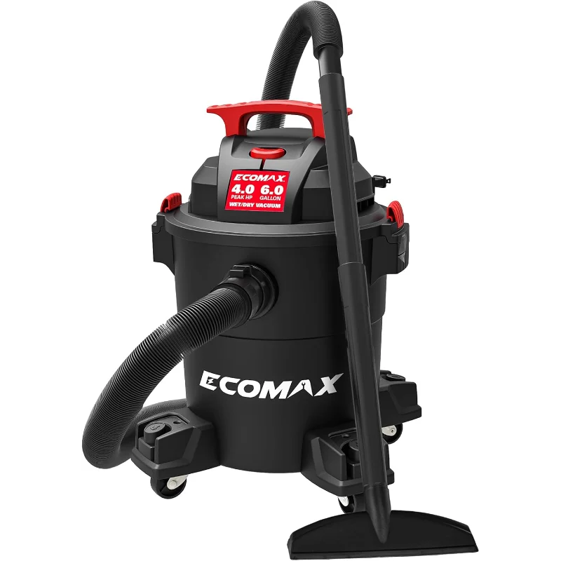 

Shop Vacuum Wet/Dry 6 Gallon, 4 Peak HP, Wet/Dry Vac with Powerful Suction, with Air Flow 85 CFM, 3-in-1 Wet/Dry/Blow
