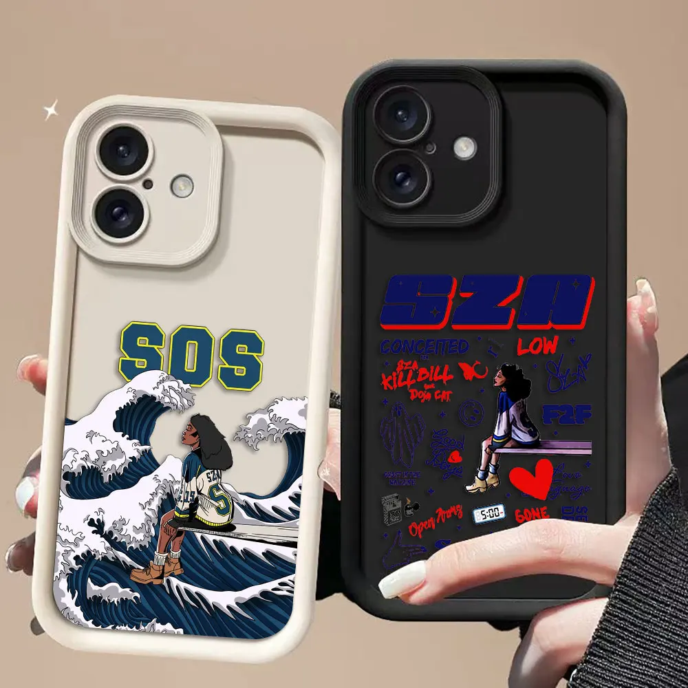 

Singer S-SZA SOS Phone Case For MOTO G9 G22 G24 G30 G32 G34 G52 G53 G54 G60 G75 G84 G85 E22 E32 E40 EDGE 40 50 60E TPU Case