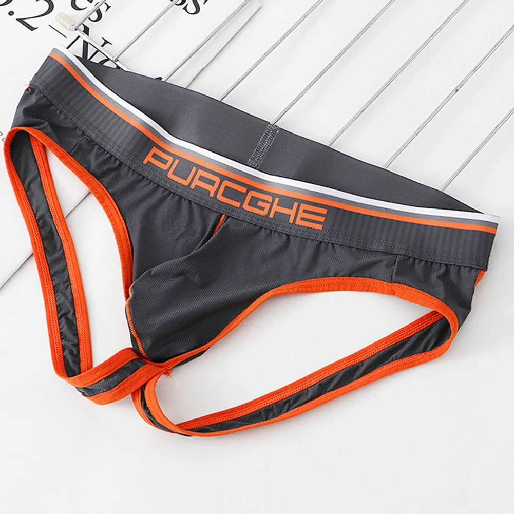 Mens Sexy Underwear Jock Stretch  Strap Jockstraps Gays Sissy Bulge Pouch Breathable Underpants Low Waist Panties Male Lingerie