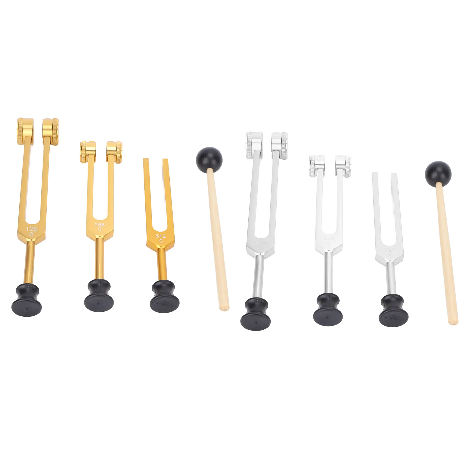 مجموعة شوكة ضبط السبائك 128 256 512 هرتز أداة شفاء الشوكة الرنانة المحمولة للمنزل السريري