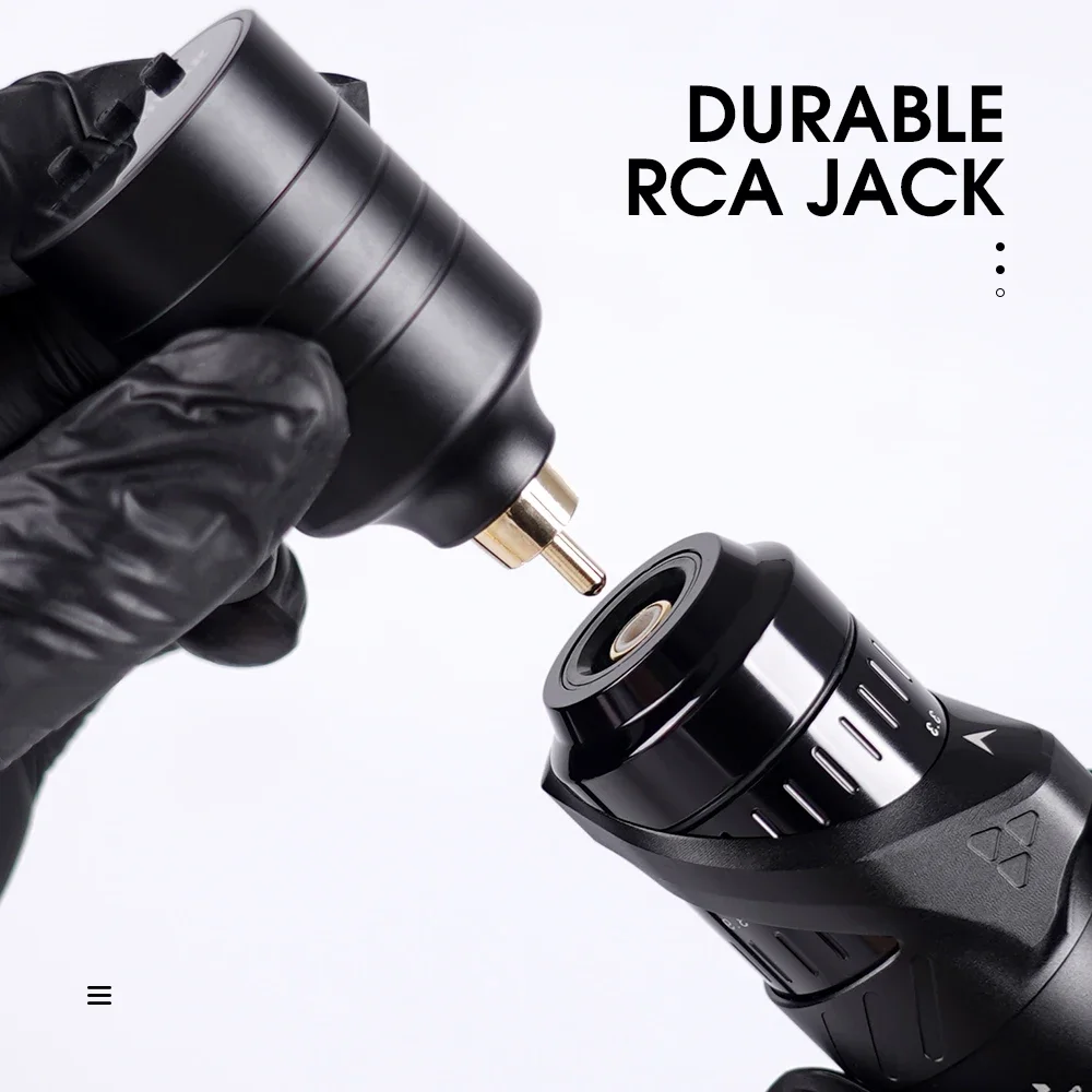 بطارية وشم لاسلكية من Dragonhawk، شحن سريع، اتصال RCA، شاشة LCD قابلة لإعادة الشحن، بطارية إمداد طاقة الوشم #5