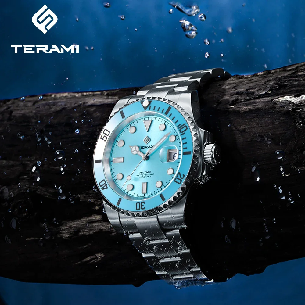 LIGE TERAMI Fashion Luxury Mechanical Watch for Men Business 30Bar Sapphire Mirror 316L Stainless Automatical Movement Clock New