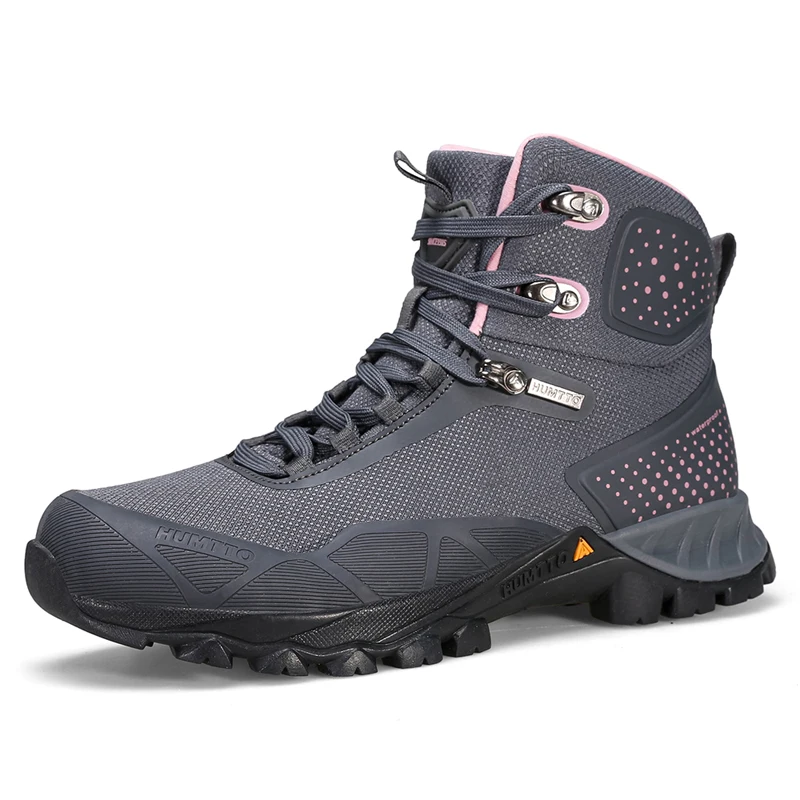 HUMTTO Scarpe da trekking impermeabili Donna Sport invernali Nero Designer di lusso Sneakers da esterno Donna Stivaletti da trekking per donna