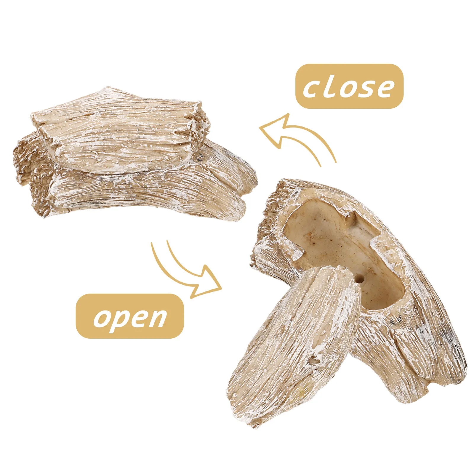 Outdoor Key Hider Box Simulated Natural Resin Garden Rock Design Key Storage Container for Backyard Spare Keys Money