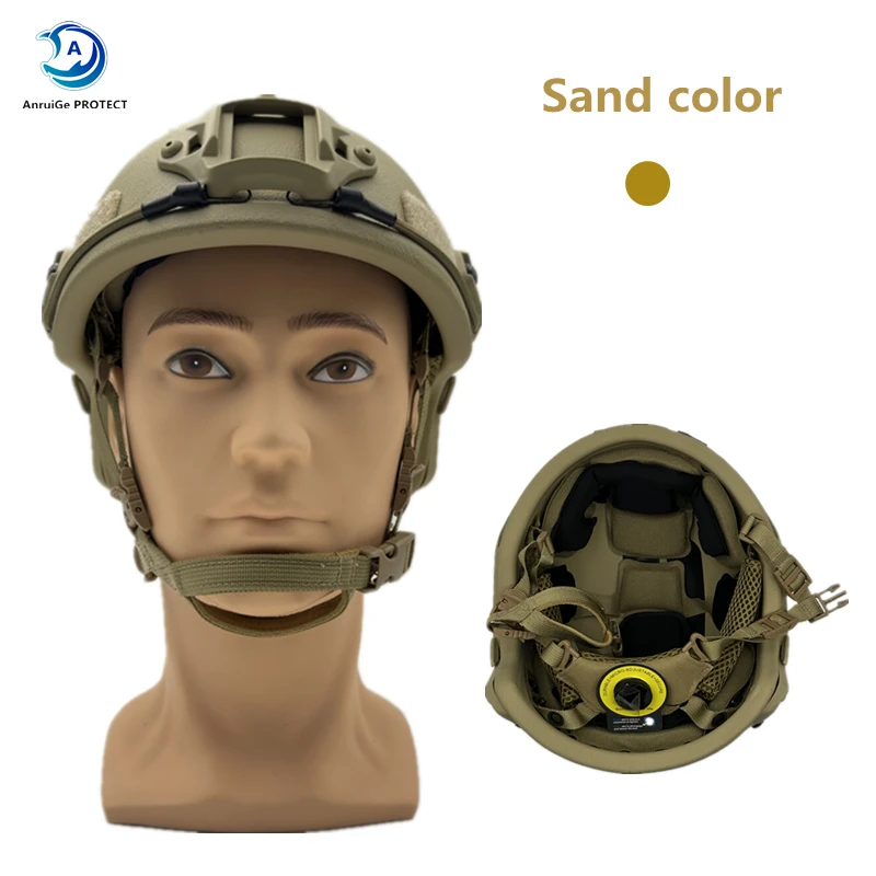 Casque balistique Aménagement High Cut Dulhelf, pare-balles, coussin de suspension, PE, NIJ Prospects IA Fast Wendy\'s