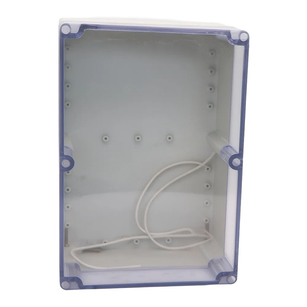 Waterproof For electrical Junction Box ABS Construction IP65 Dustproof and Rain Resistant with See Through Cover Gray