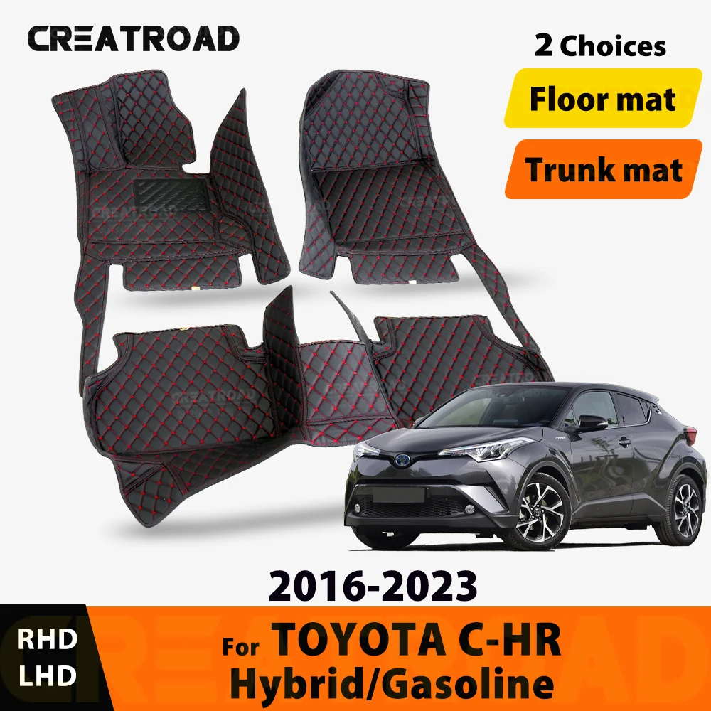 

Car Floor Mats For Toyota C-HR Non-Hybrid 2018 2019 2020 2021 Custom Auto Foot Pads Automobile Carpet Cover Interior Accessories