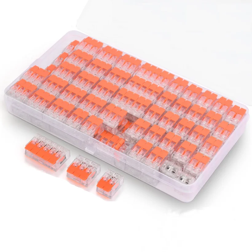 

100pcs PCT-412/413/414/415 100%Original Wire Connector Kit Splice Connector 24-12AWG CE PSE UL Quick Disconnect Wire Terminal