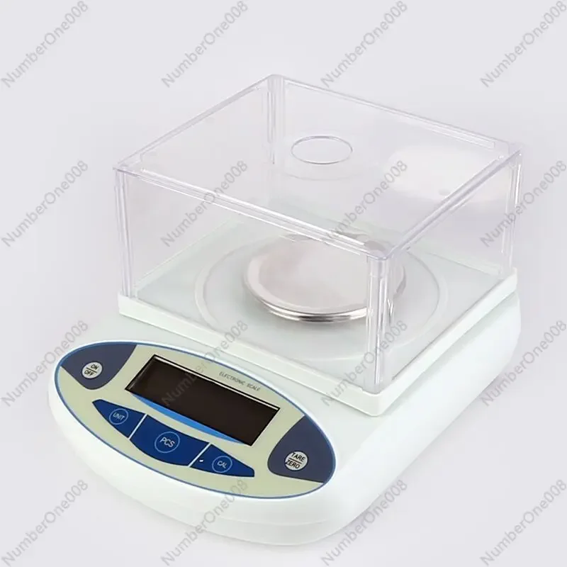 JM-B50002 Laboratory Electronic Balance 5000 G0.01g Square Plate Precision Analytical Balance English Version 0.01g