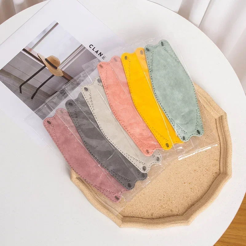 Halloween Cosplay 6PCS Adult Disposable 3layer Fish Nonwoven Fashion Face Mask