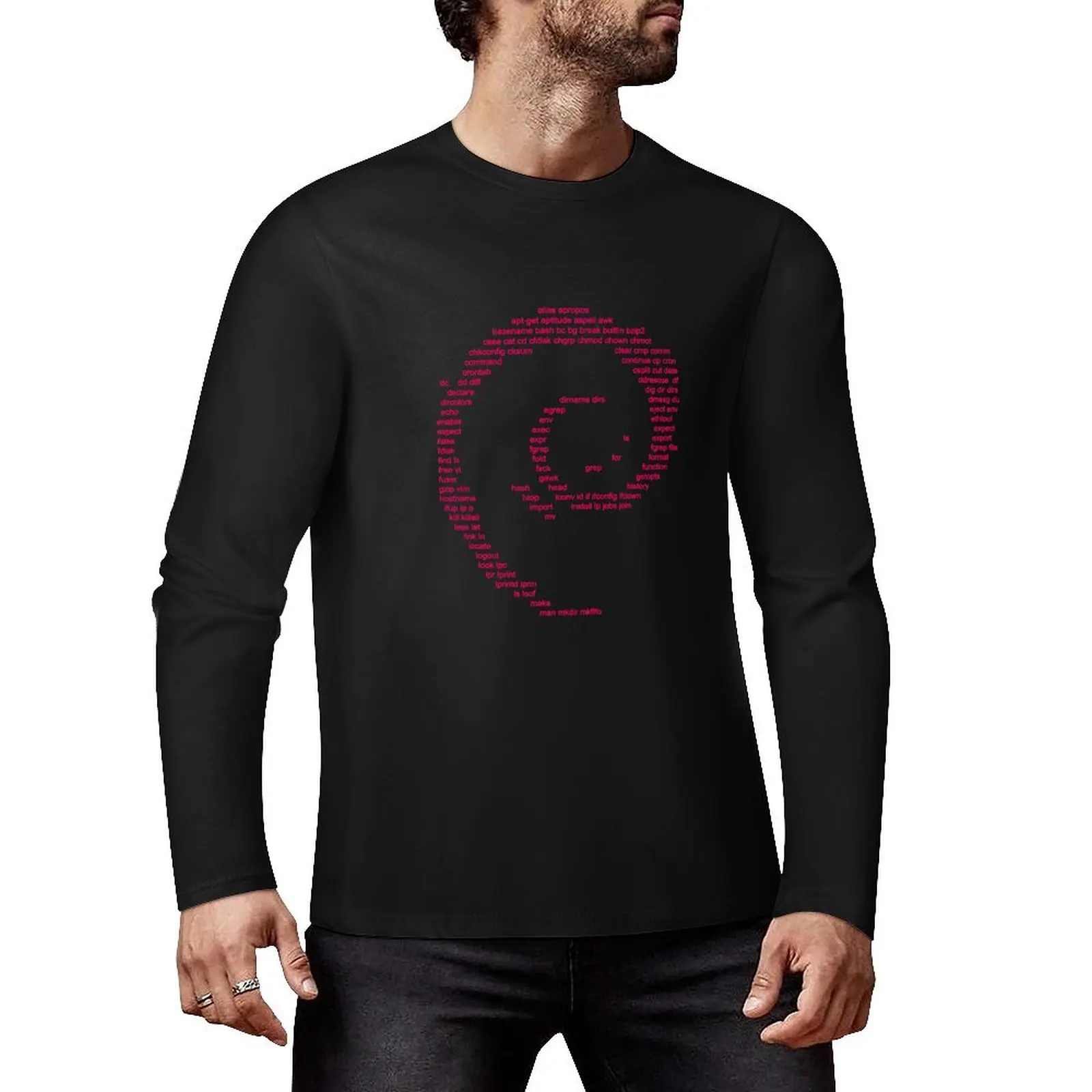 Debian - Commands Long T-Shirt boys white t shirts vintage t shirt custom t shirts design your own mens vintage shirts