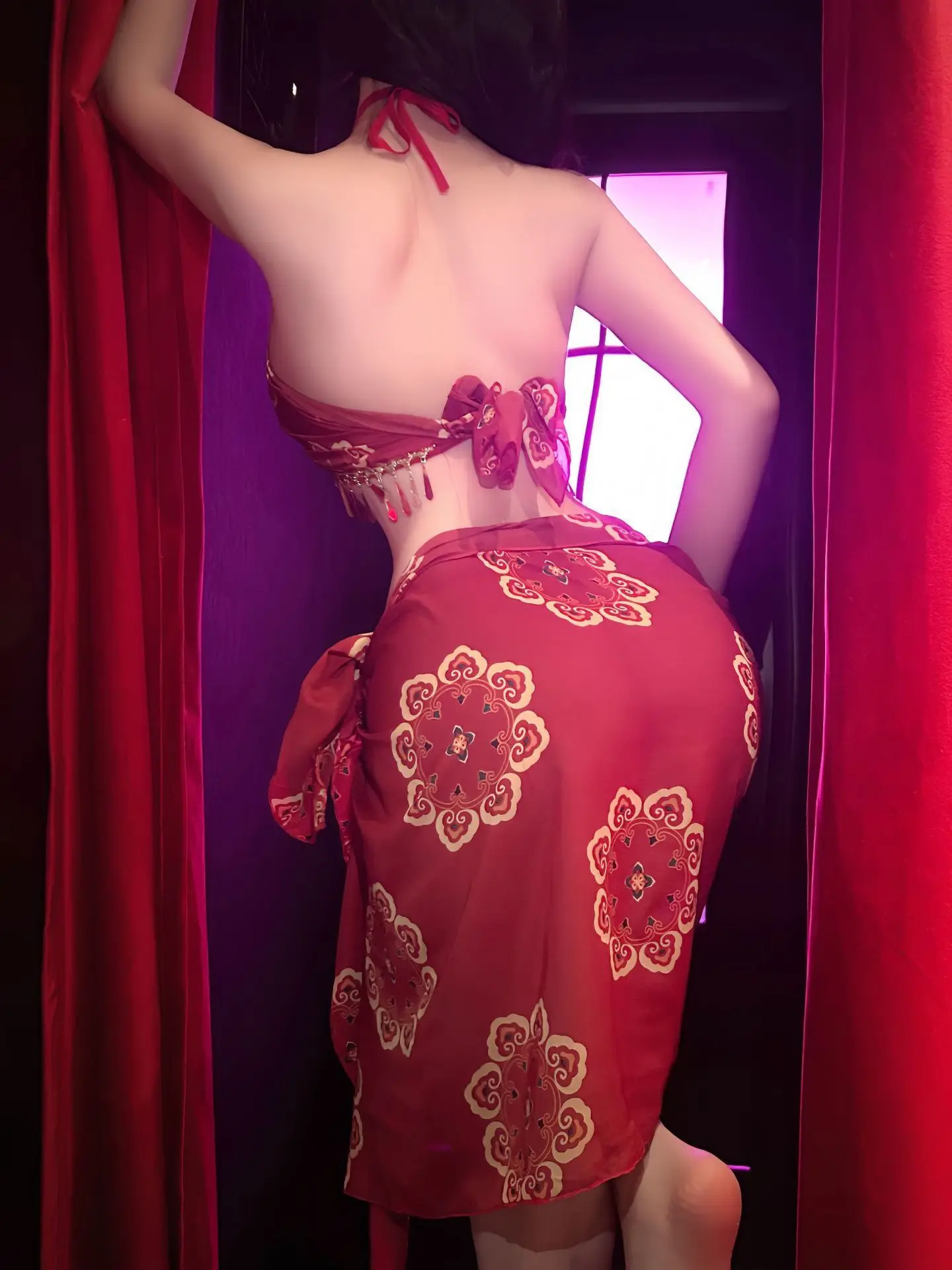 Lingerie esotica sexy danza volante concubina esotica intrattenimento musiche e canzoni placcato oro abito trasparente moda elegante sexy coreano top 703Z