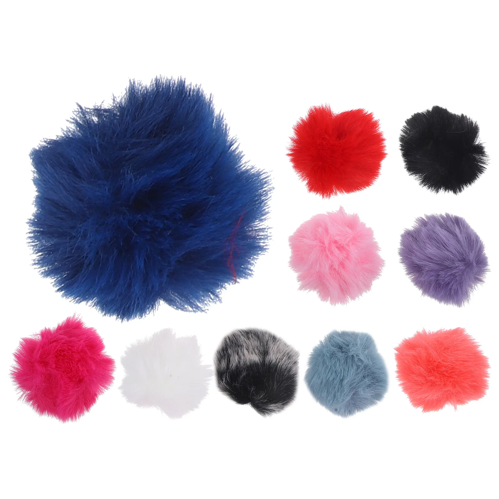 

10 Pcs Microphone Cover Wind for Windscreen Furry Muff Lapel Windproof Lavalier